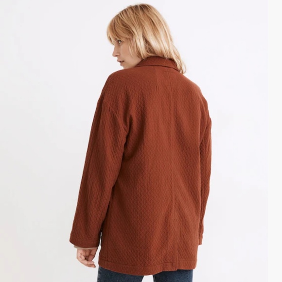 Madewell Diamond Jacquard Shaw Blazer XXS - Picture 2 of 6